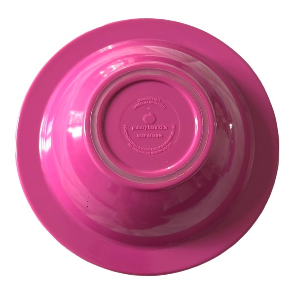 Pottery Barn Kids Hot Pink Melamine Plate - Bowl - 3pc Flatware Set - Picture 5 of 6